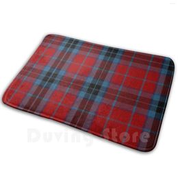 Carpets Mactavish Modern Red Tartan Carpet Mat Rug Cushion Soft Tartans Multicoloured Many Coloured Chequered