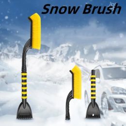 Car Snow Brush Ice Removal Vehicle Windshield Window Snow Cleaning Brush with Ice Scraper for Cars Winter Auto Cleaning Tools