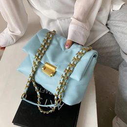 Bag Simple Small Underarm For Women 2024 Luxury Trending Shoulder PU Leather Tote Handbags Female Chain Travel Messenger