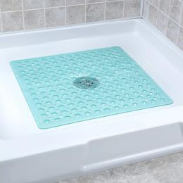Bath Mats Anti Mould Protect Non Slip Eco Friendly Shower Mat Bathroom Solid Firm Square Suction Cups Odourless Flexible Tensile Resistance