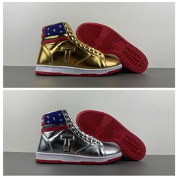 MAGA Donald Trump The Never Surrender High-Tops Basketball Shoes Trump Casual Shoes Generation Sneaker Con Outdoor Sports Shoes Whisper