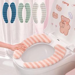 Toilet Seat Covers Cover Reusable Self-Adhesive Washable Warm Protection Cushion Universal Bathroom Accessories Wholesale