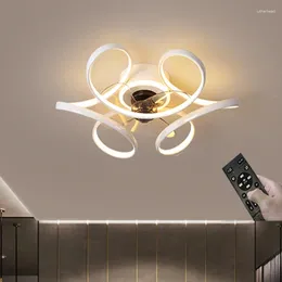 Modern Led Lamp With Ceiling Fan For Bedroom Remote Contro Light Indoor Lighting Ventilateur