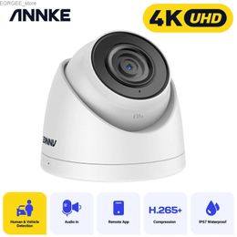 Other CCTV Cameras ANNKE 8MP IR Network Turret Camera human Vehicle Detection H.265+ Waterproof Built-in mic IP Camera security protection Home Y240403