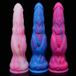 Toys New Arrival Large Anal Sex Toys Butt Fantasy Realistic Dildo Animal Massage for Men Women Big Anal Beads Liquid Silicone