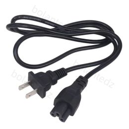 EU Euro US Power Cable European American IEC C5 Cloverleaf Power Cord 1.2m 4ft For AC Adapters Laptop Notebook