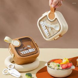 Dinnerware Thermal Lunch Box Portable Stainless Steel Insulated Dishwasher Safe Multifunctional Containers With Layered