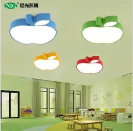 Ceiling Lights Colorful Apple Lamps Kindergarten Hall Children's Led Cartoon Early Childhood Education Garden Childre