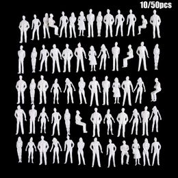 10/50 Pcs 1:100/150/200 Model Miniature White Figures Architectural Model Human Scale Model ABS People Dollhouse Decor