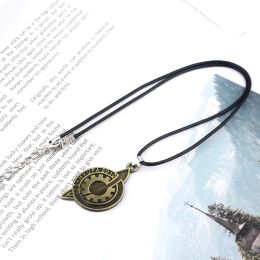 SG Hot Antique Bronze Steins Gate Badge Necklaces Pendants Amadeus Makise The Fate of The Stone Keyring OSHMKUFA Jewellery