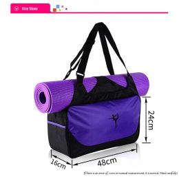 Yoga Mat Backpack Shoe Library Men's and Women's Travel Bag Sports Bag Crossbody Bag Shoulder Bag Yoga Supplies