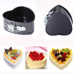 Baking Tools Non-Stick Love Heart Shape Cake Pan Tin Mould DIY Mould Cheese Bread Tray Stainless Steel Pastry Moulds