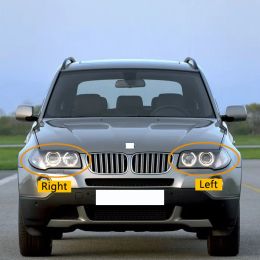 For BMW X3 E83 2003-2010 Car Front Headlights Shell Headlamp Cover Transparent Lampshade Lamp Shade Replace Original Glass Lens