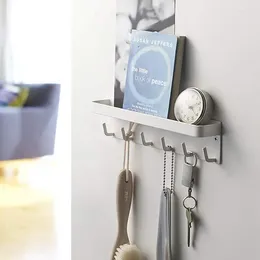 Hooks Wall-mounted Porch Key Rack Multifunctional Magnetic Suction Storage