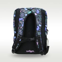 Austrália Smiggle original de alta qualidade Bolsa de escola infantil Kawaii Mochila linda gato estrelado preto de 18 polegadas bolsas infantis