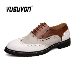 Casual Shoes Italian Design Loafers Men Leather Fashion Carved Brogue Oxford Comfortable Formal Party Shoe Large Size