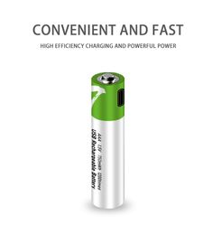 1.5v 750mWh aaa rechargeable battery Type-c fast charging lithium battery bateria de litio bateria de pilas aaa