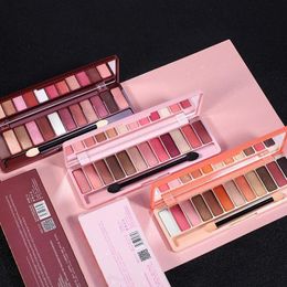 Lamera 12 Color Eyeshadow Matte Earth Color Pumpkin Color Plate Girl's Internet Celebrity Nude Makeup Pen Beginner 1111