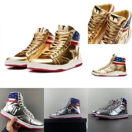 T Trump Sneakers Basketball Casual Shoes The Never Susterruder High Tops Designer 1 TS Gold Custom Men Outsoor Sneakers Commest Sport