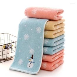 Towel Christmas Hand Face For Kids Cotton Snowman Washing Cloth Home Towels Bathroom Year Xmas Gift