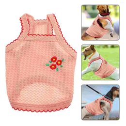 Dog Carrier Decorative Clothes Adorable Summer Puppy Shirt Cotton Polyester Pet Vest Home