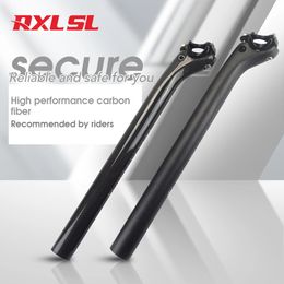 No Carbon MTB Seatpost Offset 25mm Mountain Bike Seat Tube 254272316 Ultralight GlossMatte Road Bicycle Post 240325