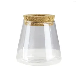 Vases Plant Terrarium Vase With Lid Clear Water Planting Glass For Home Office Study Decoration