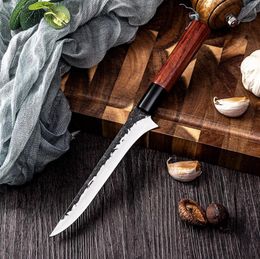 Handmade Stainless Steel Kitchen Knife Sculpture Knife Fillet Knives Boning Knife Vegetables Cooking Cutter7760218