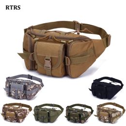 Bags Outdoor Sports Waterproof Waist Bag Fishing Multifunctional Chest Bag Men's and Women's Camouflage Game Hiking Camping Bag