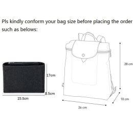 Portable Soft Handbag Insert Bag Confidential Felt Insert Bag Purse Liner Inner Bag Travel Bag Insert Pouch Outdoor Organiser