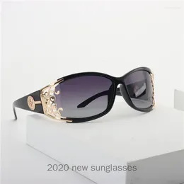 Sunglasses 2024 Luxury Vintage Polarized Women Brand Designer Oversized Female Sun Glasses For Lady Mirror UV400 NX