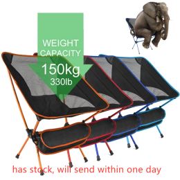 Furnishings Ultralight Folding Camping Fishing Bbq Hiking Chair Fishing Picnic Chair Outdoor Tools Travel Foldable Beach Seat Chair