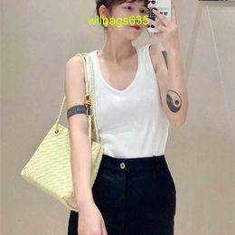 Leather Tote BottegVeneta Andiamo Bags Bai Baihes Retro Highend Woven Handbag with Metal Rope Buckle Tote Bag Single Shoulder Carrying Cross have logo HBXMNT