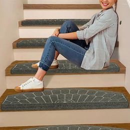 Carpets Non-slip Stair Mat Floor Self-adhesive Treads Soft Safety Grip For Wooden Stairs Peel Stick Carpet Stairway