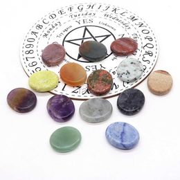 Massage Stones Rocks 30x25mm Mini Worry Stone Thumb Gemstone Natural Healing Crystals Therapy Reiki Treatment Spiritual Minerals Massage Palm Gem 240403