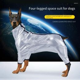 Dog Apparel Autumn And Winter Pet Clothes Four-legged Spacesuit Fashionable Reflective Light Windproof Snow Warm Suits