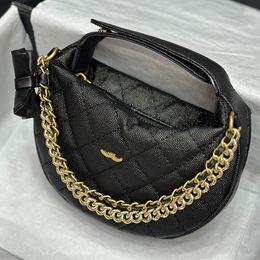 24c Luxury Design Classic Look Diamond Women's Leather Handbag Fine Grain Decorative Chain Single Chain Crossbody Armpit Shoulder Bag Makeup Bag Card Designer Bag 19