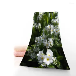 Towel Myosotis Sylvatica 35x75cm Fitness Sports Portable Quick-drying Yoga Outdoor Microfiber