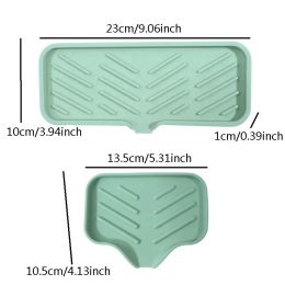 1pc Large Silicone Sponge Holder Sink Organiser Caddy Drain Storage Tray For Dish Sponge Soap box Dispenser Scrubber