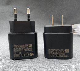 UL EU Pulg type c wall Charger USB C for Samsung PD 25W Chargers Galaxy S20S20 Ultra Note10Note 10 Plus TA8005951980