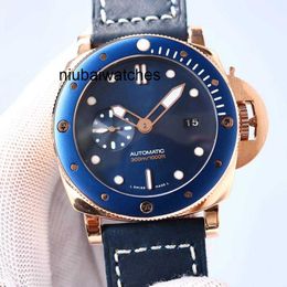 1070 Mens Automatic 0 Watches 47mm Dial Blue Colour 2555 Mechanical Movement Tech Watch 30m Waterproof Wristwatch Super Luminous01456