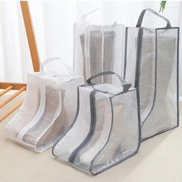 Storage Bags Boots Bag Three-dimensional Transparent Dust Moisture-proof Shoes Protective Cover Home Collect