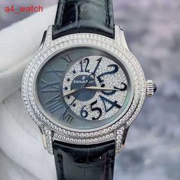 Custom AP Wrist Watch Millennium Series 77303BC 18K Platinum Material Original Diamond 39mm Set with Diamond Beimu Plate Automatic Mechanical Womens Watch