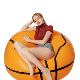 2023 New Football Inflatable Sofa Soccer Ball Air Lounge Chair Basketball Beanbag Lounger Outdoor Furniture Garden Home Office