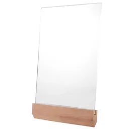 Decorative Plates Acrylic Sign Holder Po Frame Certificate Display Picture Holders Tables Pocard Kickstand Base Diploma Rack Triangle