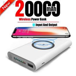 Cell Phone Power Banks 20000mAh Wireless Power Bank Two-way Super Fast Charging Powerbank Portable Charger Type-c External Battery Pack For IPhone14 15 2443