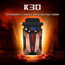 COOLCOLD Laptop Air Extracting Cooling Fan Portable Computer Copper Alloy Cooler Breathing Light Low Noise