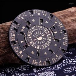 Decorative Figurines Qimen Dunjia Yi Jing Movable Disc Rotary Table Six Union Prediction Compass Exquisite Feng Shui Articles