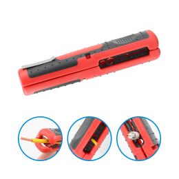 Multifunctional Cable Wire Stripper Cutter Pliers Hand Tool Hardware Tool Portable Anti-skid Handle Strip pen clip