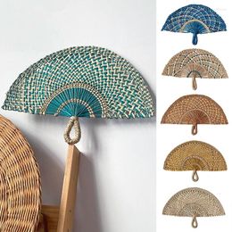 Decorative Figurines Nordic Straw Fan Shape Pendant African Pastoral Sea Grass Handmade Woven Wall Hanging Living Room Home D